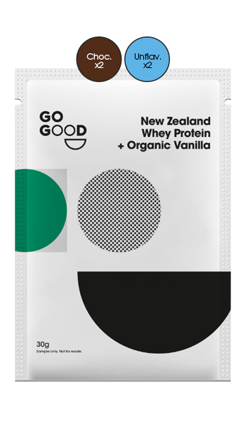 Whey Protein Isolate Sample Pack - 4 Sachets.