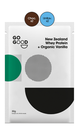 Whey Protein Isolate Sample Pack - 4 Sachets.